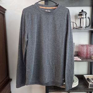 Omni-Wool Men's Gray Long Sleeve Shirt 80% Polyester 20% Wool XL